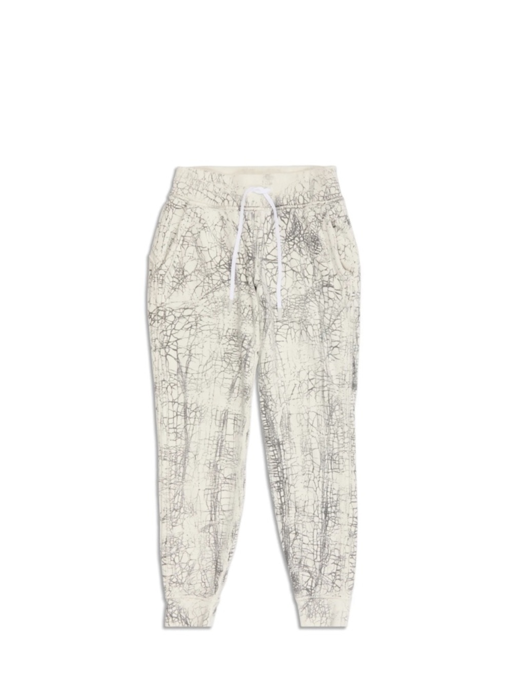 Lululemon Athletica Warm Down Jogger Thread Dye White Black 7/8 Length sz 14 - Picture 6 of 6